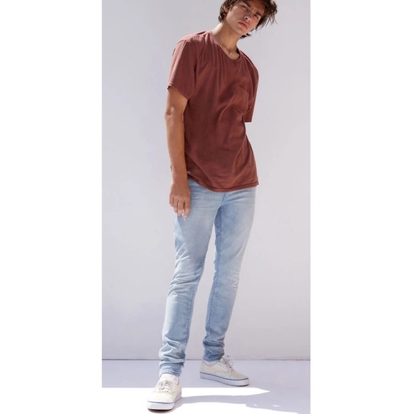 Pacsun NWT Stacked Skinny Jeans in Antique Light Wash Size 30 x 30 - Picture 3 of 11